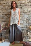 Aubrey Filigree Crochet Tank Cream